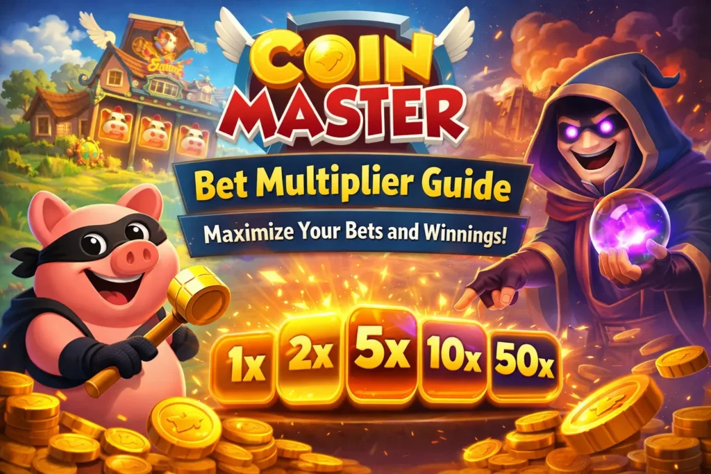 Bet Multiplier guide for coin master game