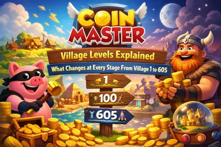 Coin Maser game village levels image