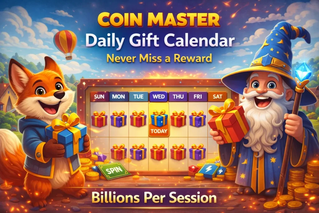 Gift Calendar Image of Coin Master Game